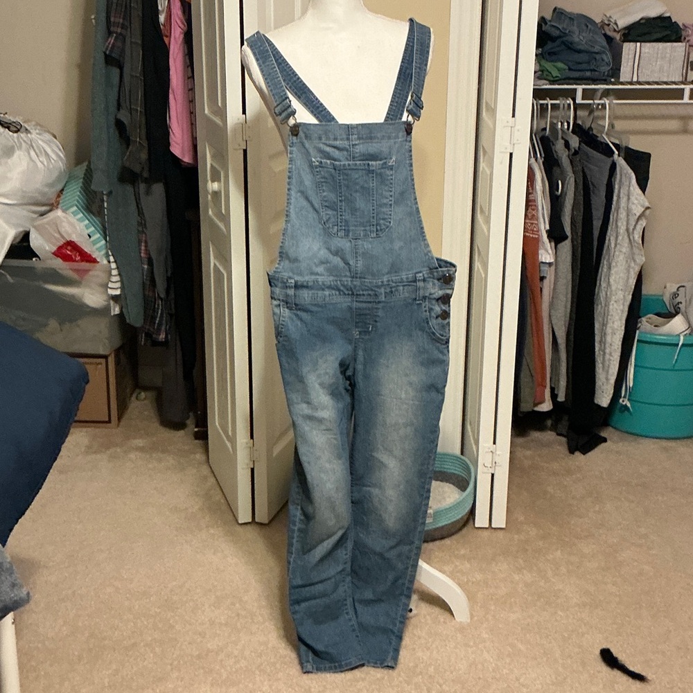 Casual Blue Denim Women's Jumpsuit